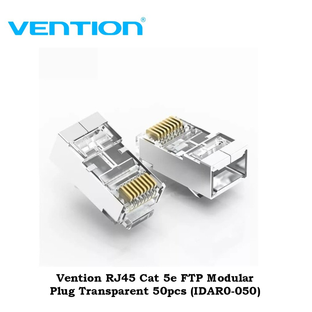 Vention RJ45 Cat 5e FTP Modular Plug Transparent 50pcs (IDAR0-050)