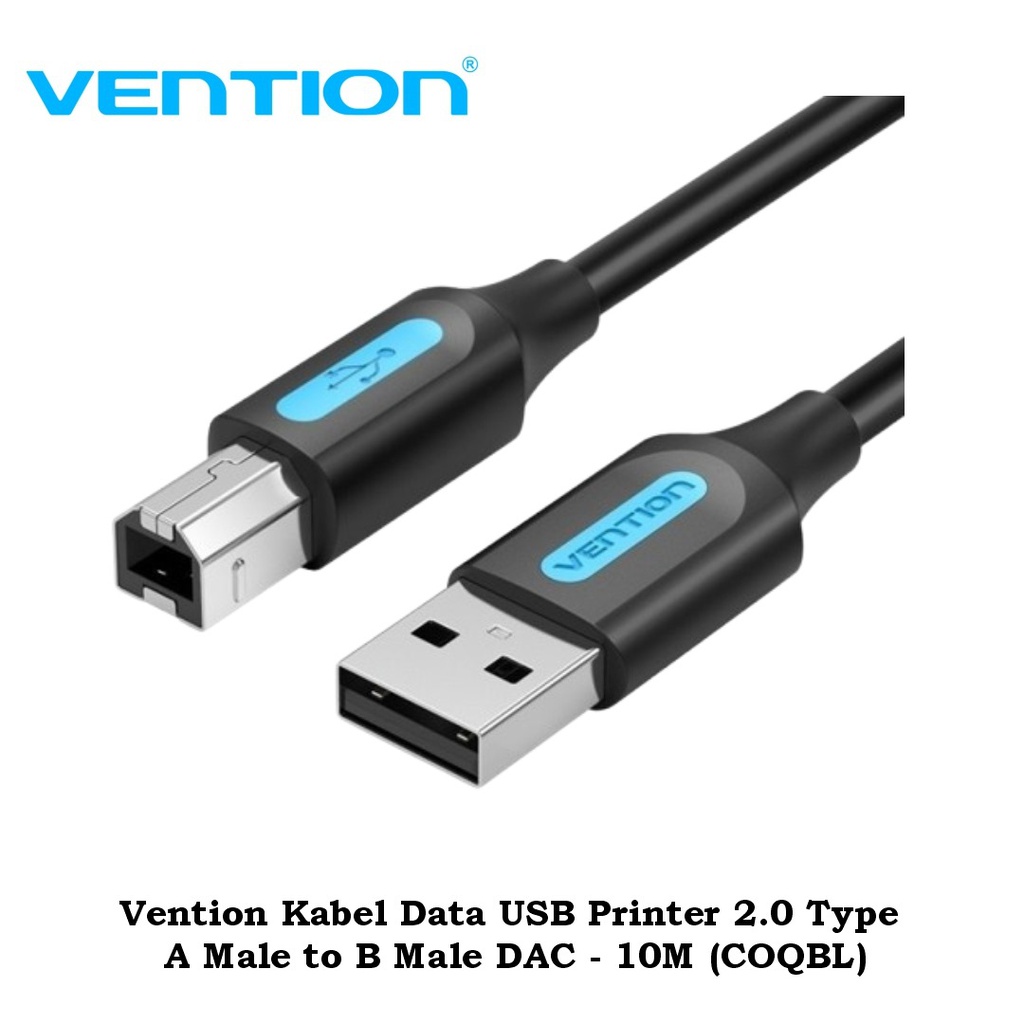 Vention Kabel Data USB Printer 2.0 Type A Male to B Male DAC - 10M (COQBL)