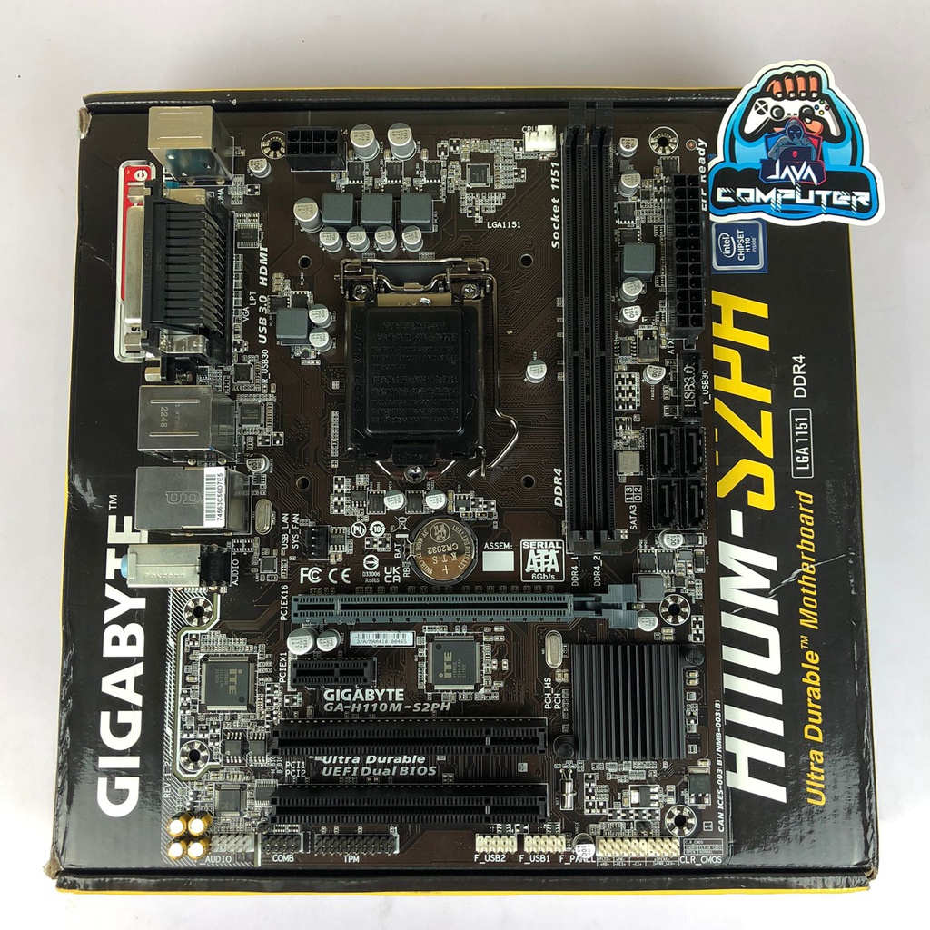 Gigabyte Motherboard H110M-S2PH LGA 1151