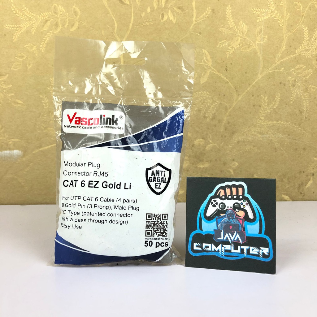 Vascolink Konektor RJ45 Cat 6 Anti Gagal