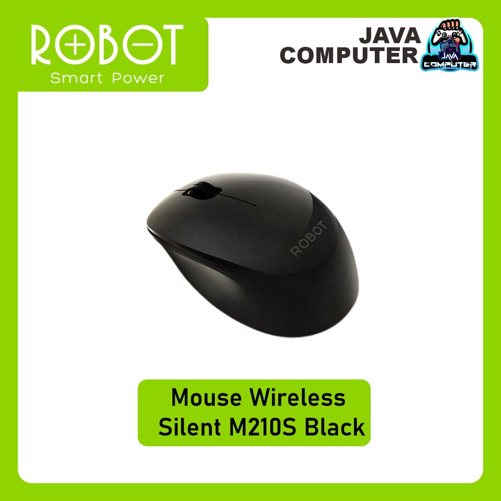 Robot Mouse Wireless Silent M210S Black