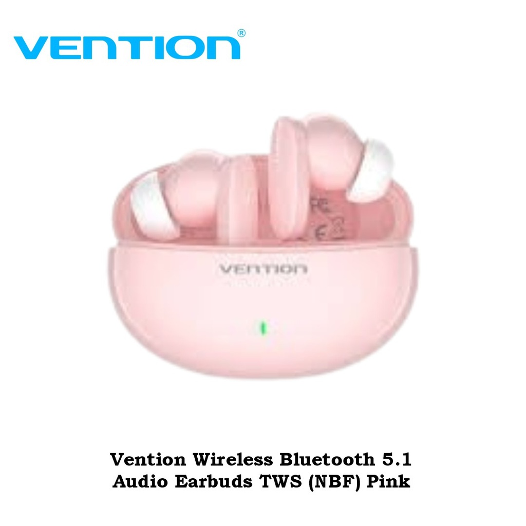 Vention Wireless Bluetooth 5.3 Audio Earbuds TWS HiFun True Pink (NBFP0)