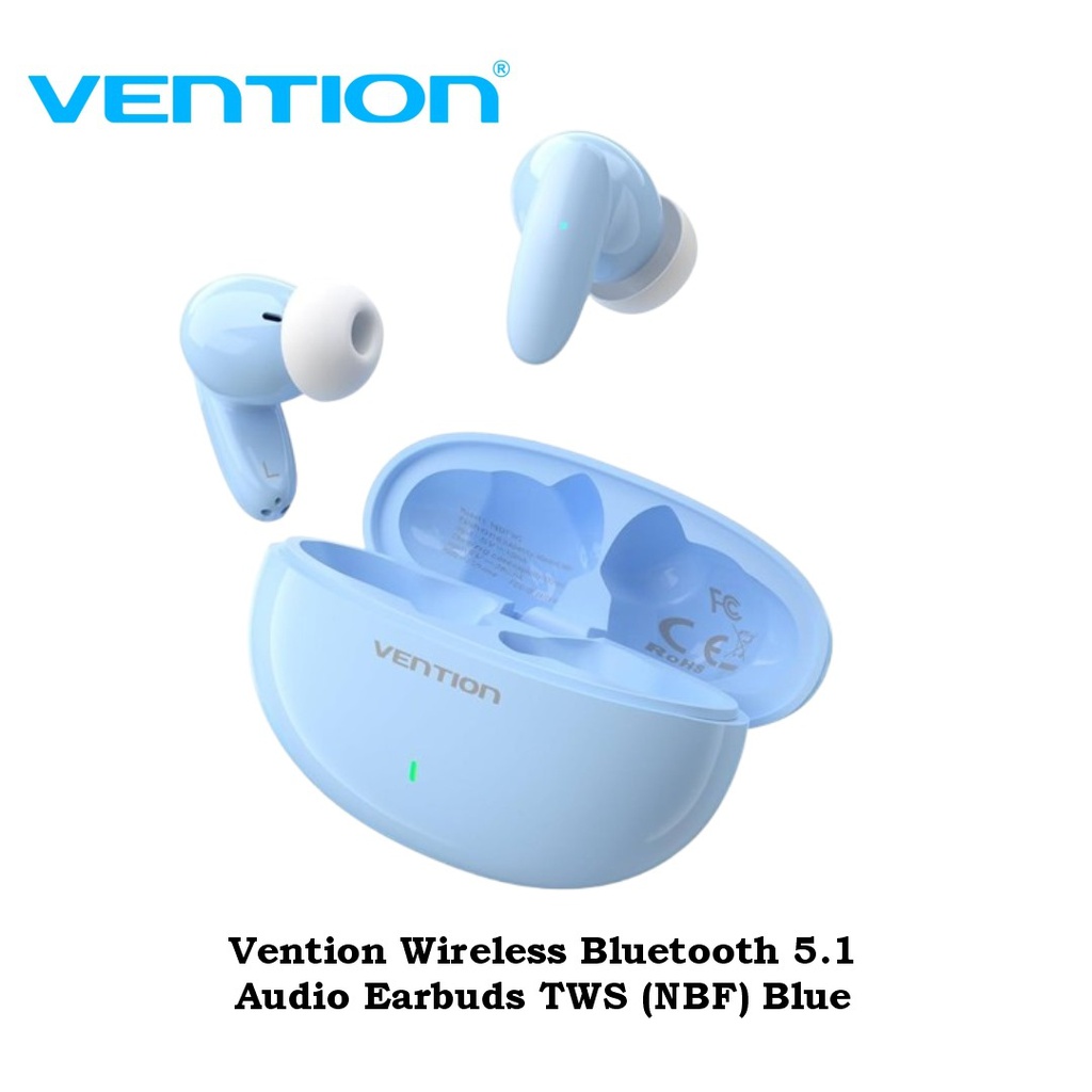 Vention Wireless Bluetooth 5.1 Audio Earbuds TWS (NBF) Blue