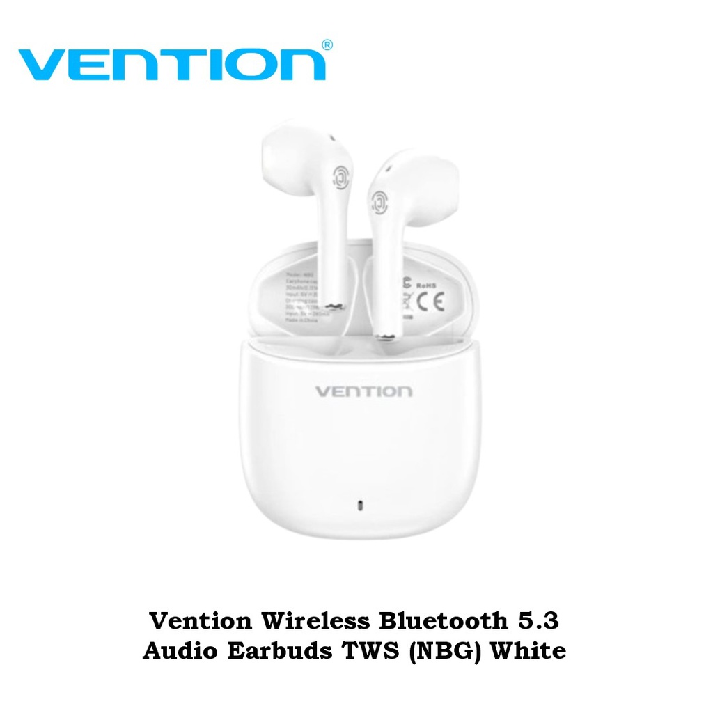 Vention Wireless Bluetooth 5.3 Audio Earbuds TWS (NBG) White