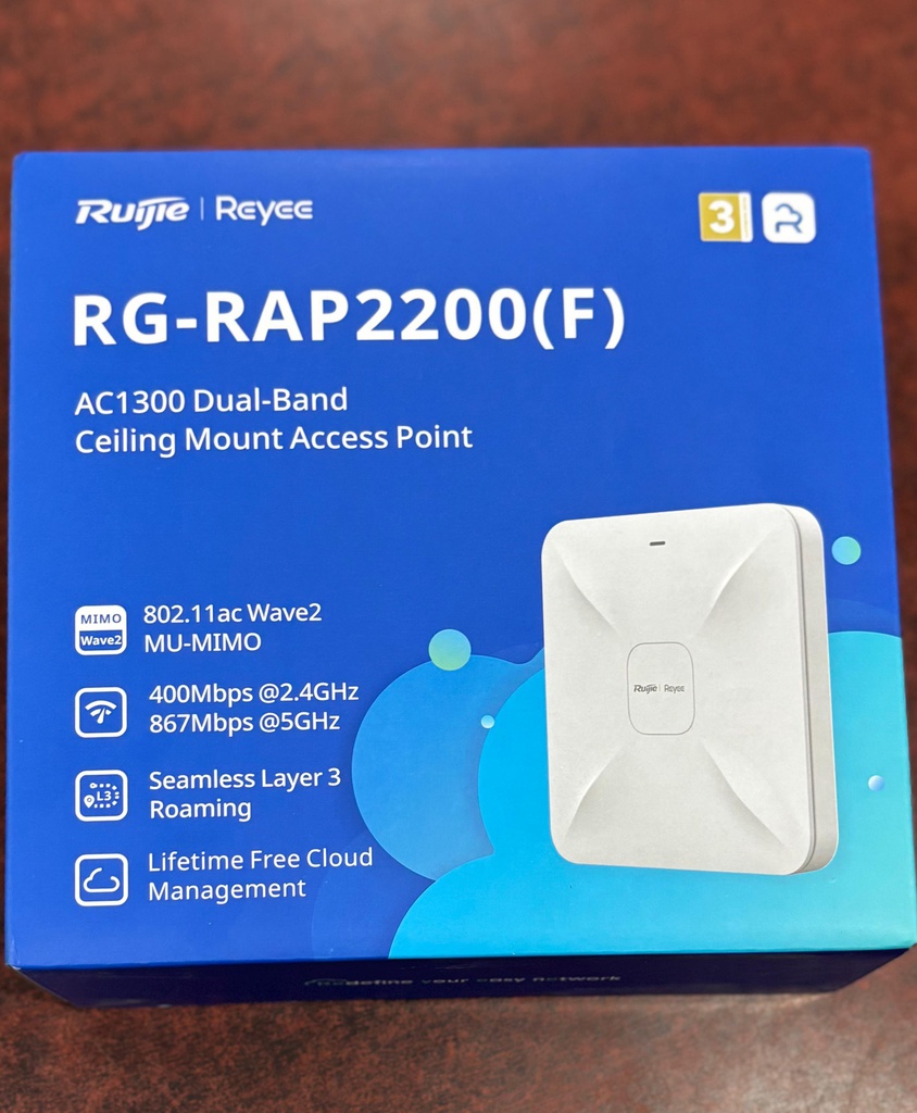 Ruijie RG-RAP2200 (F) Wi-Fi 5 AC 1267Mbps 100MB Port 802.3AF 13W
