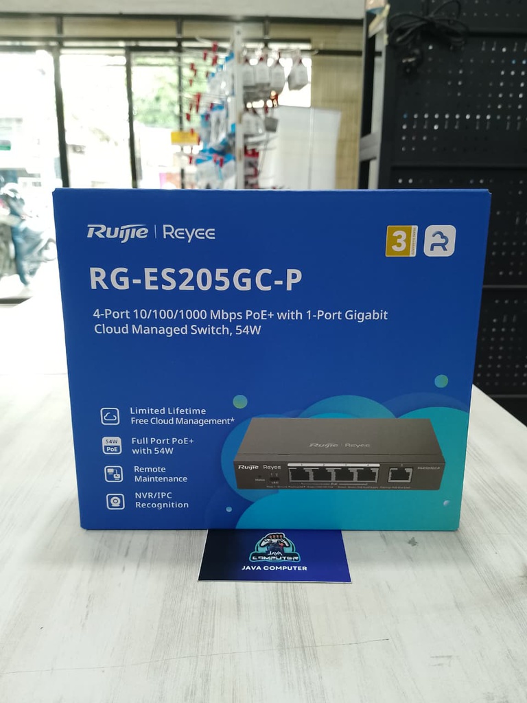 Ruijie RG-ES205GC-P Gigabit Smart Cloud Managed PoE Switch