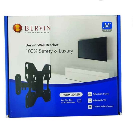 [TV-0011] Bervin Wall Bracket TV BWBM-2540M 24"-43"