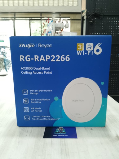 [NET-0392] Ruijie RG-RAP2266 Wi-Fi 6 AX3000 Indoor Ceiling-Mount Access Point