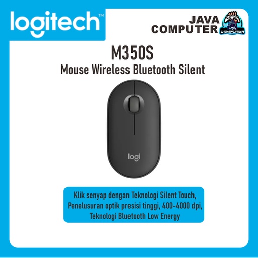 [KEYMO-0124] Logitech Mouse Pebble 2 M350S Bluetooth Silent Tonal Graphite