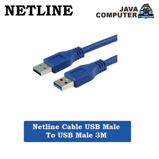 [CBL-0309] Netline Cable USB Male To USB Male 3M