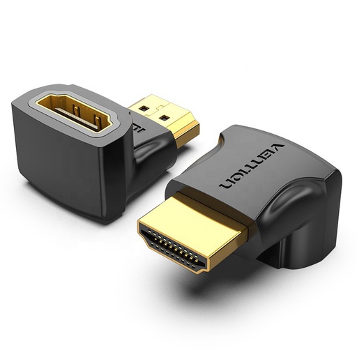 [ACC-0405] Vention HDMI Male to HDMI Female Adapter 90 Degree Black (AIOB0)