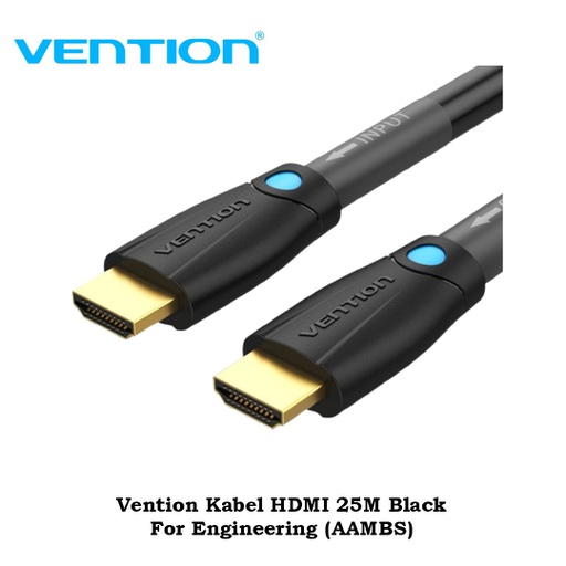 [CBL-0313] Vention Kabel HDMI 25M Black For Engineering (AAMBS)