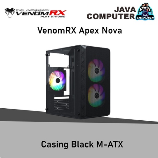 [CASE-0096] VenomRX Apex Nova Casing Black M-ATX