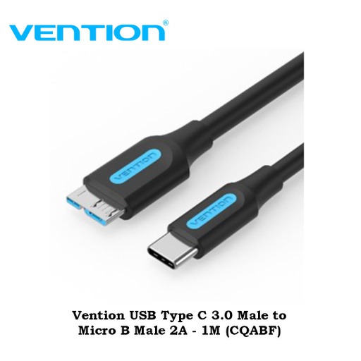 [CBL-0320] Vention USB Type C 3.0 Male to Micro B Male 2A - 1M (CQABF)