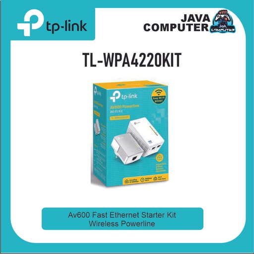 [NET-0412] TP-Link TL-WPA4220KIT AV600 Wi-Fi Powerline Extender Starter Kit