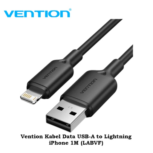 [CBL-0324] Vention Kabel Data USB-A to Lightning iPhone 1M (LABVF)