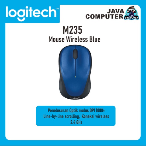 [KEYMO-0136] Logitech Mouse M235 Wireless Blue