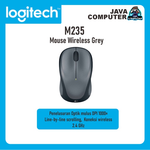 [KEYMO-0137] Logitech Mouse M235 Wireless Grey