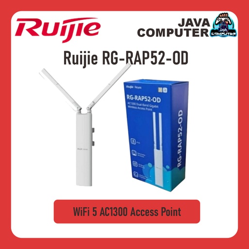 [NET-0423] Ruijie RG-RAP52-OD WiFi 5 AC1300 1GB port 802.3AF 14W Access Point