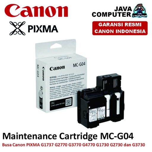 [PRINTPART-0183] Maintenance Cartridge MC-G04 Busa Canon PIXMA G1737 G2770 G3770 G4770 G1730 G2730 dan G3730
