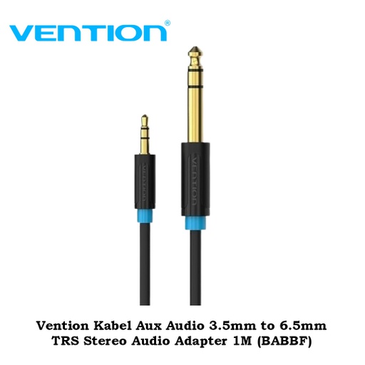 [ACC-0438] Vention Kabel Aux Audio 3.5mm to 6.5mm TRS Stereo Audio Adapter 1M (BABBF)