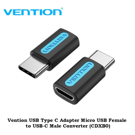 [ACC-0446] Vention USB Type C Adapter Micro USB Female to USB-C Male Converter (CDXB0)