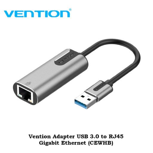 [ACC-0447] Vention Adapter USB 3.0 to RJ45 Gigabit Ethernet (CEWHB)