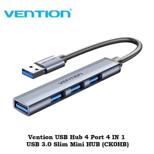 [ACC-0449] Vention USB Hub 4 Port 4 IN 1 USB 3.0 Slim Mini HUB (CK0HB)