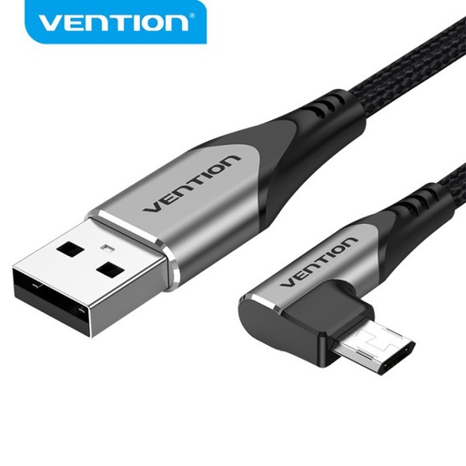 [CBL-0344] Vention Usb 2.0 To Micro-B Right Angle Cable 3M (COBHI)