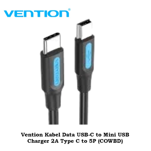 [CBL-0359] Vention Kabel Data USB-C to Mini USB Charger 2A Type C to 5P (COWBD)