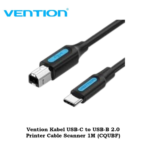 [CBL-0362] Vention Kabel USB Type C to USB Printer Cable Scanner 1M 2.0 (CQUBF)