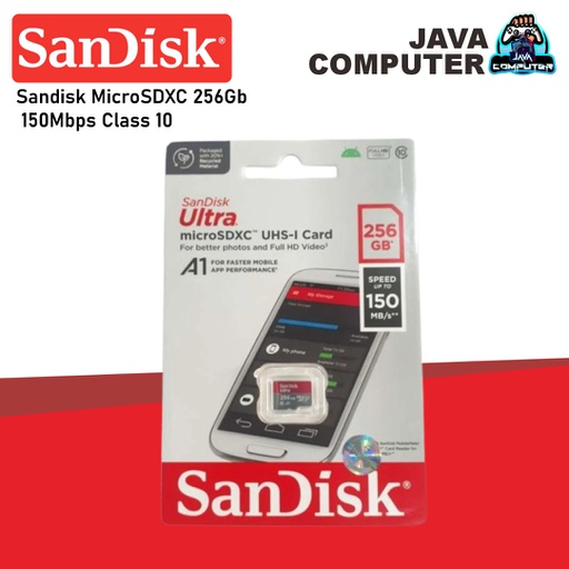 [MC-0050] Sandisk MicroSDXC 256Gb 150Mbps Class 10