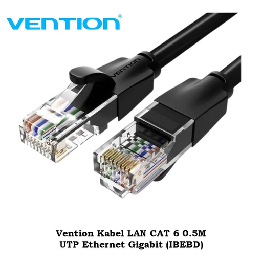 [CBL-0369] Vention Kabel LAN CAT 6 0.5M UTP Ethernet Gigabit (IBEBD)