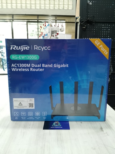 [NET-0436] Ruijie RG-EW1300G Dual Band Gigabit Wireless Router