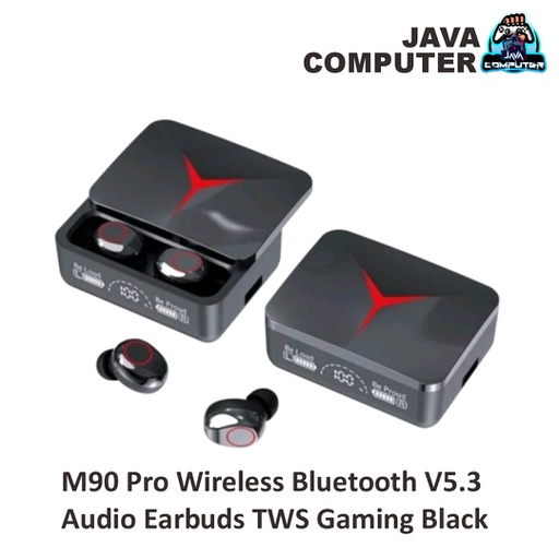 [HSET-0048] M90 Pro Wireless Bluetooth V5.3 Audio Earbuds TWS Gaming Black