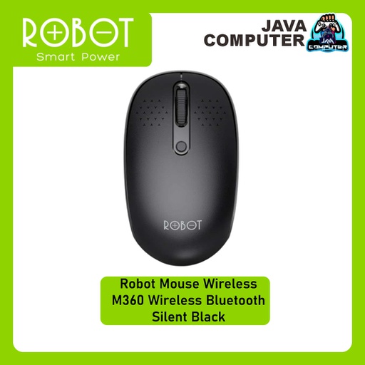 [KEYMO-0148] Robot Mouse Wireless M360 Wireless Bluetooth Silent Black