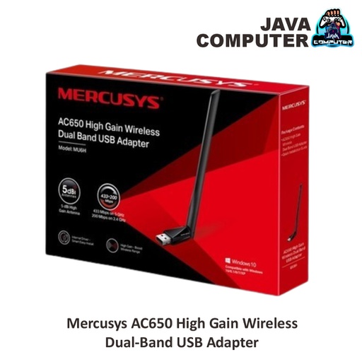 [NET-0447] Mercusys AC650 High Gain Wireless Dual-Band USB Adapter
