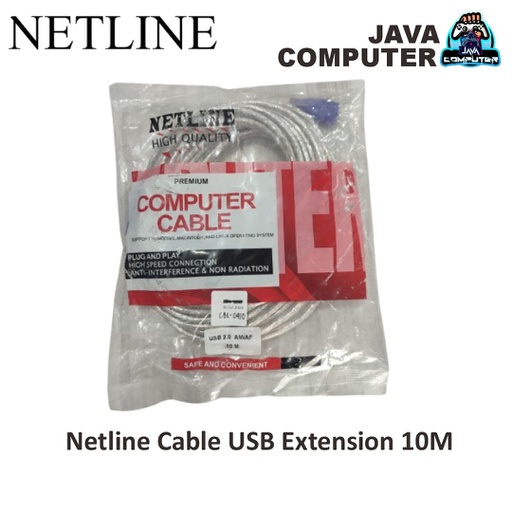 [CBL-0410] Netline Cable USB Extension 10M