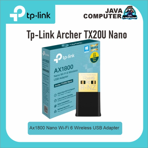 [NET-0467] Tp-Link Archer TX20U Nano AX1800 Nano Wi-Fi 6 Wireless USB Adapter