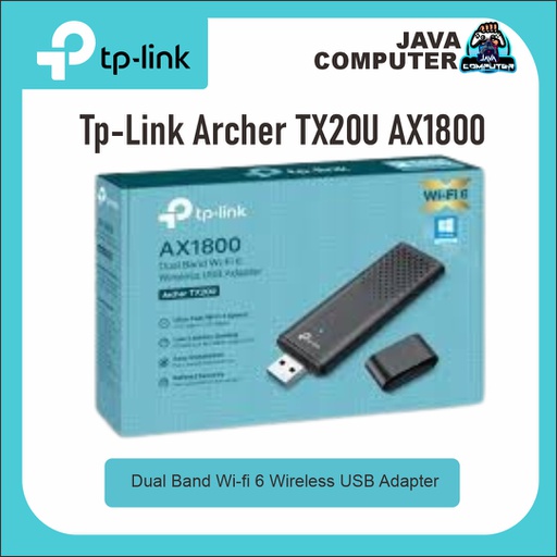 [NET-0468] Tp-Link Archer TX20U AX1800 Dual Band Wi-fi 6 Wireless USB Adapter