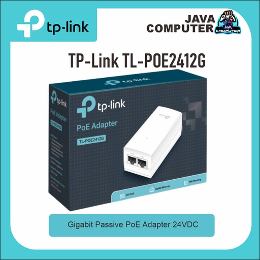 [NET-0488] TP-Link TL-POE2412G Gigabit Passive PoE Adapter 24VDC