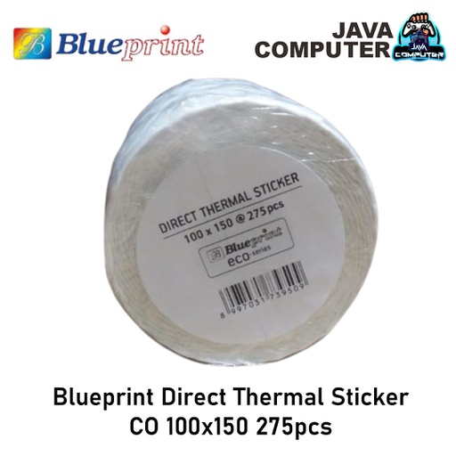 [PAPER-0032] Blueprint Direct Thermal Sticker ECO 100x150 275pcs