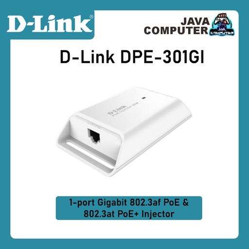 [NET-0500] D-Link DPE-301GI 1-port Gigabit 802.3af PoE+ Injector