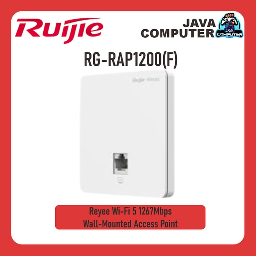 [NET-0506] Ruijie RG-RAP1200 (F) Reyee Wi-Fi 5 1267Mbps Wall-Mounted Access Point