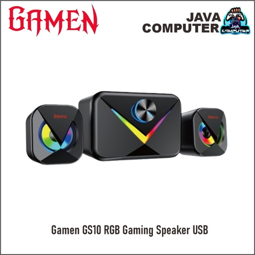 [SPK-0046] Gamen GS10 RGB Gaming Speaker USB