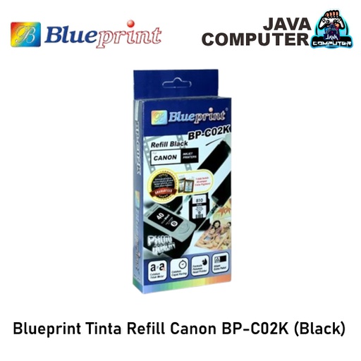 [TINT-0174] Blueprint Tinta Refill Canon BP-C02K Black