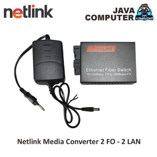 [NET-0512] Netlink Media Converter 2 FO - 2 LAN