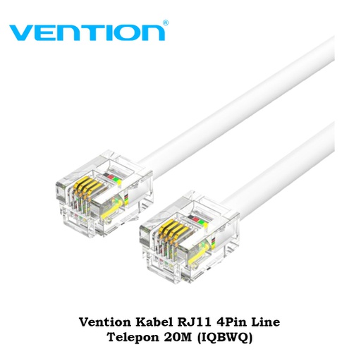 [CBL-0426] Vention Kabel RJ11 4Pin Line Telepon 20M (IQBWQ)
