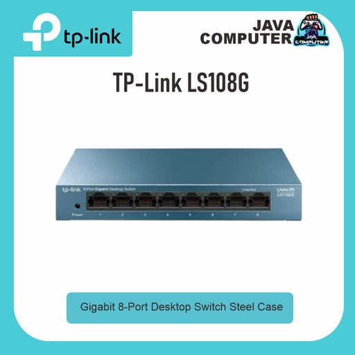[NET-0520] TP-Link LS108G Gigabit 8-Port Desktop Switch Steel Case