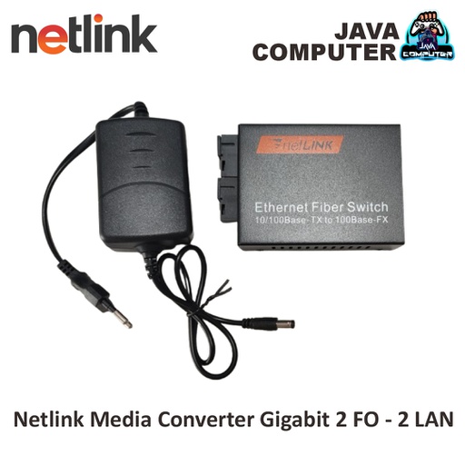 [NET-0522] Netlink Media Converter Gigabit 2 FO - 2 LAN